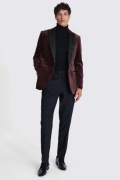Marynarka Moss Tailored Fit Plum Velvet - 42R / 107CM