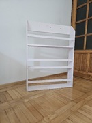 Ręcznie robiona półka na książki dla dziecka, lekko różowa, 74x14x100 cm