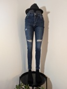 Jeansy M’Sara rozmiar 31 z przetarciami slim fit