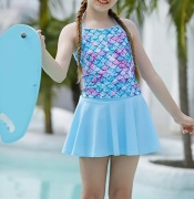 Nowy strój kąpielowy z spodenko-spódniczka 120 cm Tankini 