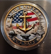 Kopia amerykańskiej monety okolicznościowej z okazji 250 rocznica U.S.Navy