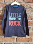 granatowa koszulka z nadrukiem