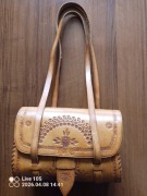 Piękna skòrzana torebka zakopiańska