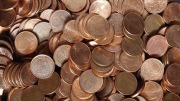Monety zagraniczne 1 euro cent z EU 1kg