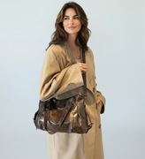 Nowa brązowa duża torebka podróżna pojemna elegancka modna stylowa + GRATIS