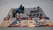 Lego Star Wars 7667 Imperial Dropship i 7668 Rebel Scout Speeder figurki