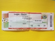 Bilet Legia Warszawa TSV Bayer 04 Leverkusen 2005