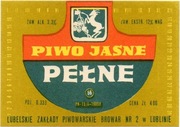 etykieta piwna - browar nr 2 Lublin