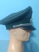 Czapka oficerów wermachtu z drugiej wojny 