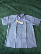 Koszula męska błękitna krótki rękaw rozm. M / L nowa wzrost 176-182cm 2szt