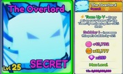 BUBBLE GUM SIMULATOR INFINITY - SHINY THE OVERLORD