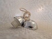 Zwis, zawiesie, przyłącze do lampy wiszącej chrom, srebrne E27