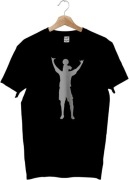 Ronaldinho R10 koszulka z krótkim rękawem unisex czarna roz. M, L