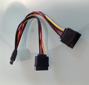 rozgałęźnik kabel adapter zasilanie SATA na 2xSATA