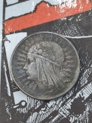 Stara Polska 5zł 1932 rok, wykopki po zbieraczu 