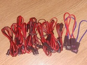 Diody led 5mm w obudowie z przyłączem 10szt.