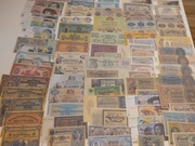 NIEMCY zestaw 85 sztuk banknotów Księstwa Cesarstwo POWOJENNE 