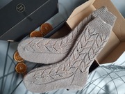 Skarpety robione na drutach