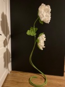 Kwiaty giganty z krepiny 2 szt. Ślub witryny sklepowe ścianki imprezy