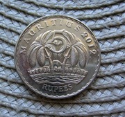 Mauritius 5 Rupi 2012r