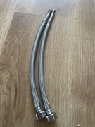 INVENA WĘŻYK WĄŻ PRZYŁĄCZENIOWY GW/GZ 1/2"xM10 30cm Zestaw dwóch sztuk