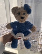 Miś wykonany na szydełku