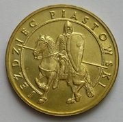 Polska 2 złote 2006 - jeździec piastowski -  stan menniczy -