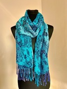 Damski szalik niebieski 170x70