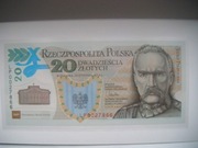 POLSKA  20 zł 100. rocznica utworzenia Legionów Polskich + Folder  UNC 