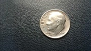 USA one dime (10 centów) z Rooseveltem z 1960_srebro