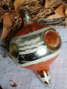 PRL WISIOR CYTRYNA szklana  bombka 