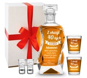 Karafka 2 szklanki Z GRAWEREM do whisky na PREZENT dla Grzegorza
