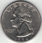 USA quarter dollar 25 centów 1996 D nr 2