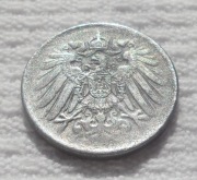 Niemcy Weimar 5 fenigów pfennig 1921 KM# 19 Żelazo Destrukt menniczy