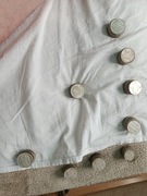 74 x 100 frankow belgia srebrne monety 0.835  1110g srebra  junk silver