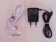 Ładowarka SAMSUNG ETA0U10EBE + słuchawki douszne SAMSUNG EHS61ASFWE
