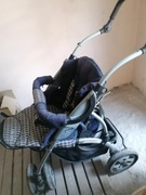 Chicco vintage wózek  spacerowy z parasolką sprawdzi się na ogródku jako 2 