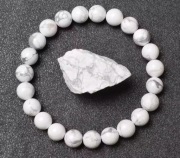 Bransoletka męska z kamienia naturalnego – Howlit