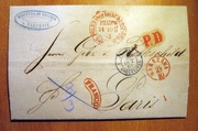 List z okresu Powstania Styczniowego 1863r z Warszawy do Paryża