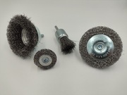 Szczotki druciane zestaw do wiertarki 4 szt