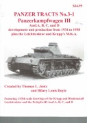 Panzer tracts No. 3-1 Panzerkampfwagen III Ausf.A, B, C, und D
