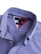 Tommy Hilfiger oryginalna szara koszula len rozmiar  S