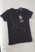 Nowa czarna bluzka Rebel Chic z kieszenią na telefon rozmiar 152 / 12 lat