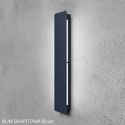 Lampa pionowa elewacyjna led grafitowa 50 cm