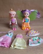 Laleczki małe  ubranka sukienki wróżka 