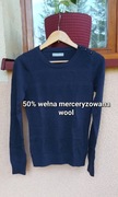 sweterek sweter wełniany 50% wełna merceryzowana wool s 36 Samsøe Samsøe  