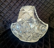 Koszyk DUŻY patera misa kryształ VINTAGE PRL