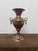 Masywny Miedziany Wazon Rękodzieło z Prl
