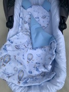 Komplet pościeli z wypełnieniem do wózka 