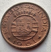 INDIE PORTUGALSKIE 10 Centavos 1961 okołoMENNICZA